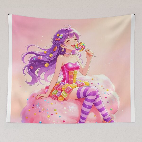 Item preview, Playful  Fairy on a Giant Cotton Candy designed and sold by Bondingbonding.