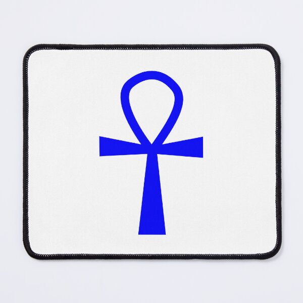 Item preview, Blue Ankh Symbol Minimalist Silhouette Graphic designed and sold by pattern-archive.