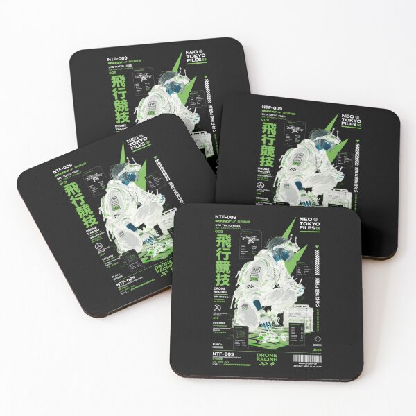 Item preview, Neo Tokyo Files 009 Negative – Drone Racing | Cyberpunk FPV Anime Techwear designed and sold by Noro Art .