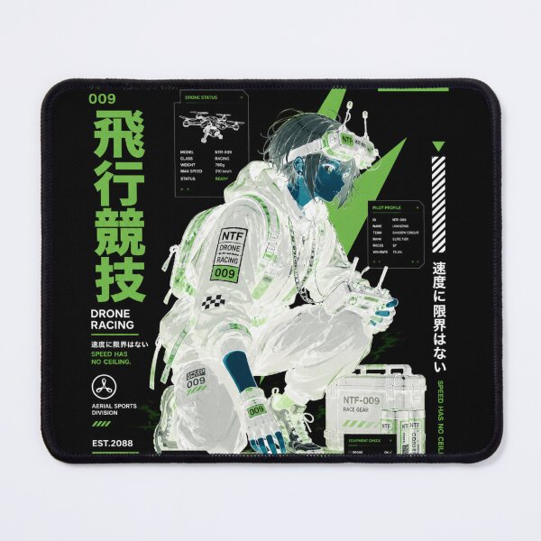Item preview, Neo Tokyo Files 009 Negative – Drone Racing | Cyberpunk FPV Anime Techwear designed and sold by Noro Art .