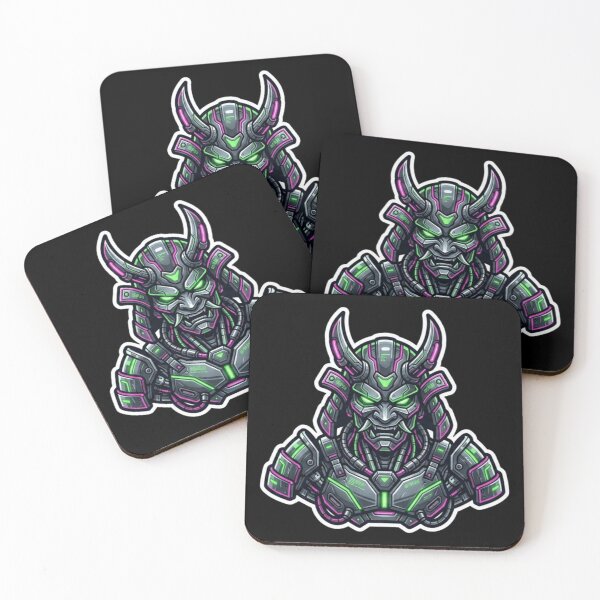 Item preview, Cyber Samurai Mech Oni Japanese Demon Esports Gaming Logo designed and sold by Altospecial.