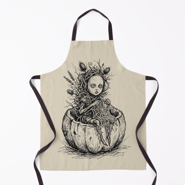Item preview, Thistle Sprite with a Porcelain Doll Face - Whimsical Cottagecore designed and sold by bapupa.