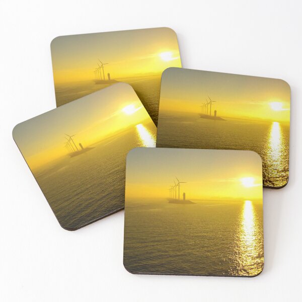 Item preview, Sunrise at the Port of Zeebrugge designed and sold by ArtworkNorth.