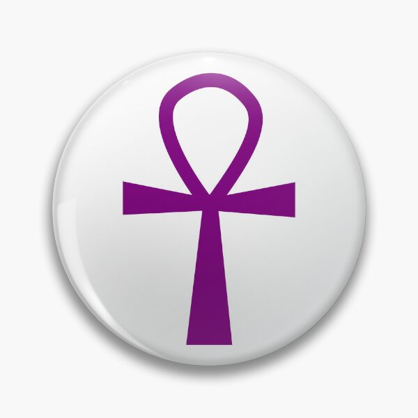 Item preview, Purple Ankh Symbol Minimalist Silhouette Graphic designed and sold by pattern-archive.