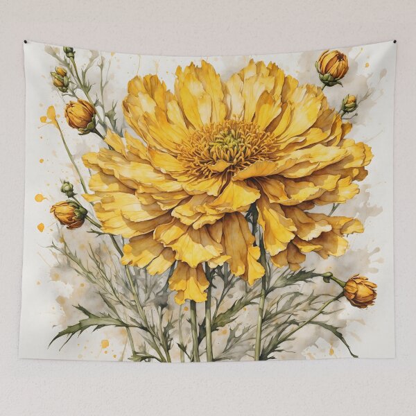 Item preview, Coreopsis Flower Watercolor Painting designed and sold by RawNaturePrints.