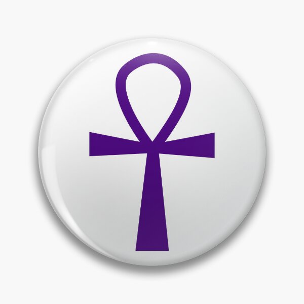 Item preview, Dark Purple Ankh Symbol Minimalist Silhouette Graphic designed and sold by pattern-archive.