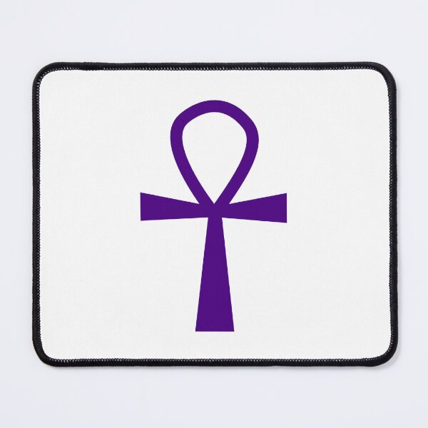 Item preview, Dark Purple Ankh Symbol Minimalist Silhouette Graphic designed and sold by pattern-archive.