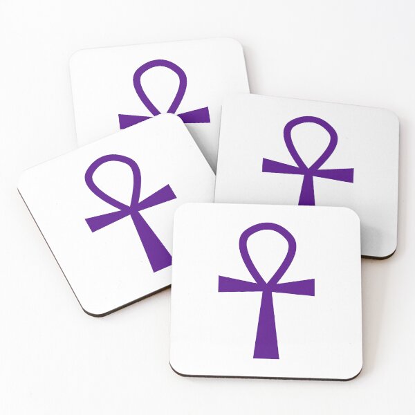 Item preview, Dark Purple Ankh Symbol Minimalist Silhouette Graphic designed and sold by pattern-archive.