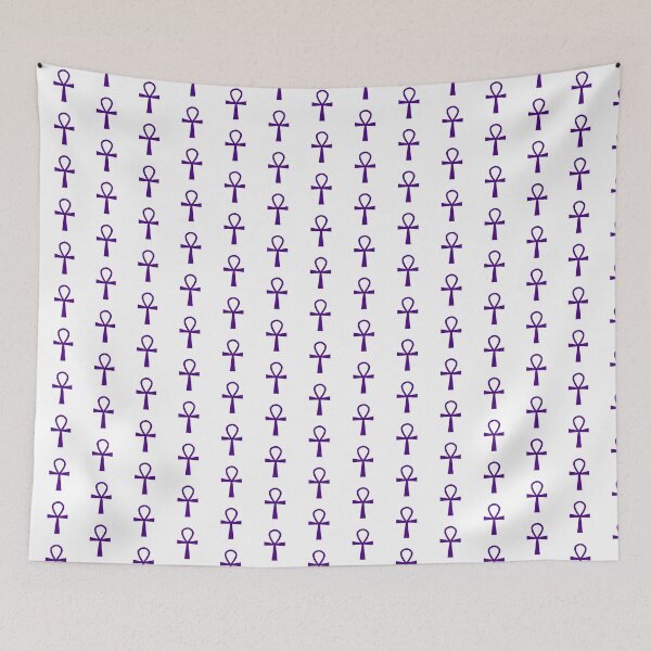 Item preview, Dark Purple Ankh Symbol Minimalist Silhouette Graphic designed and sold by pattern-archive.