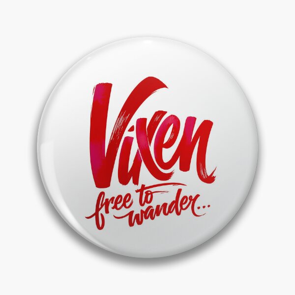 Item preview, Vixen Free to Wander Red Brush Lettering Quote designed and sold by KHAIREVIXEN.