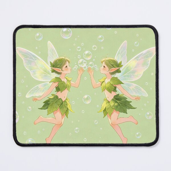 Item preview, Leaf Fairies Blowing Bubbles designed and sold by Bondingbonding.