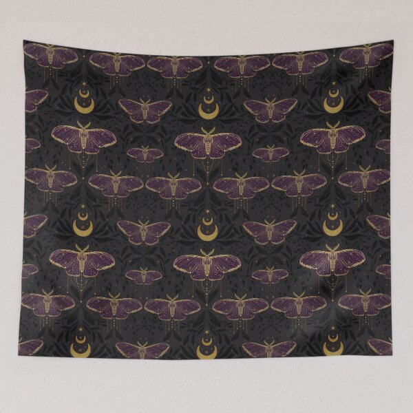 Item preview, Whimsigoth Celestial Moth Moon Pattern designed and sold by Little Wimbly.