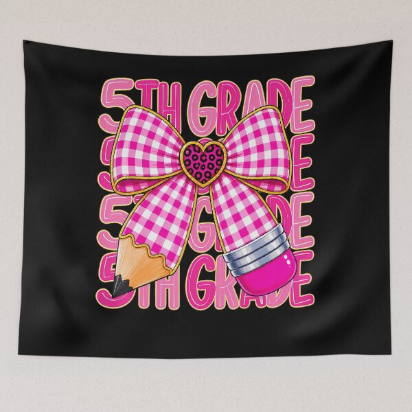 Item preview, 5Th Grade Girl Bow Coquette Pink Back To School Classroom designed and sold by Apparel-Vortex.