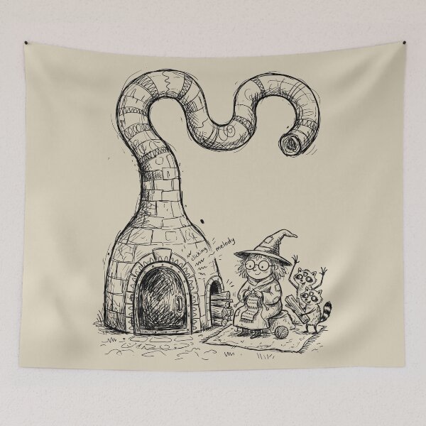Item preview, Serpentine Ceramic Stove Warming Forest Witch - Witchy Vibes designed and sold by bapupa.