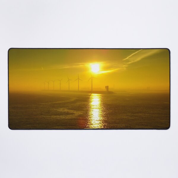 Item preview, Sunrise at the Port of Zeebrugge designed and sold by ArtworkNorth.