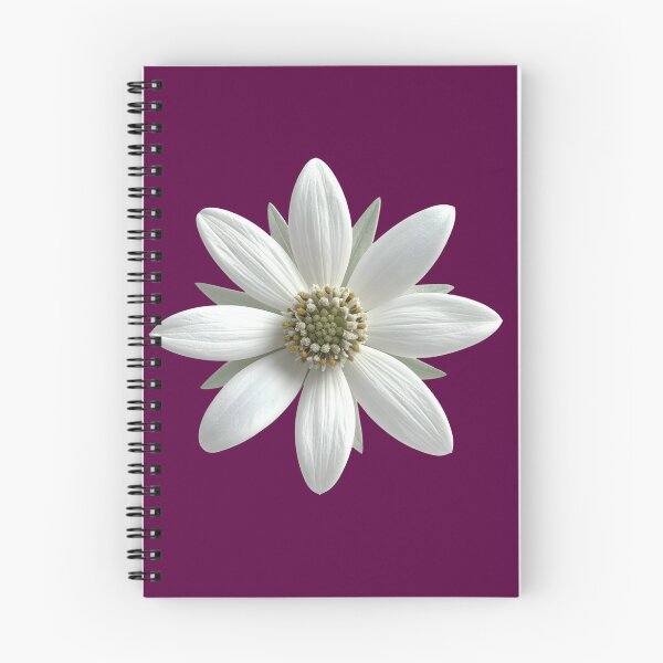 Item preview, Moody Deep Plum White Daisy Floral Pattern designed and sold by Jyoti-Quotes.