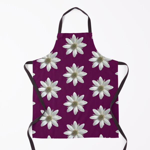 Item preview, Moody Deep Plum White Daisy Floral Pattern designed and sold by Jyoti Digital Artist.
