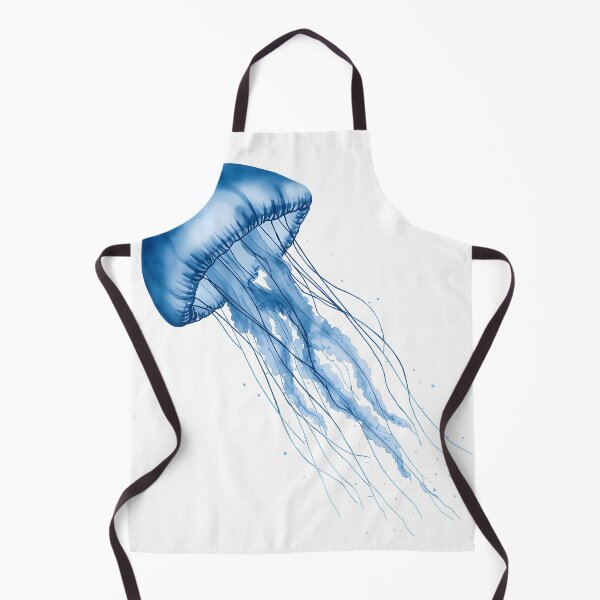 Item preview, Blue Jellyfish Watercolor Painting designed and sold by RawNaturePrints.