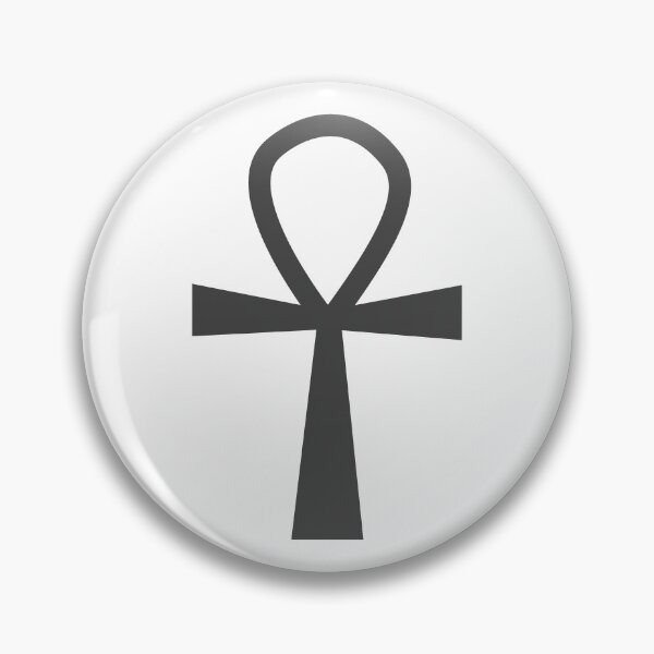 Item preview, Dark Gray Ankh Symbol Minimalist Silhouette Graphic designed and sold by pattern-archive.