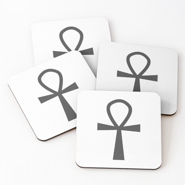 Item preview, Dark Gray Ankh Symbol Minimalist Silhouette Graphic designed and sold by pattern-archive.