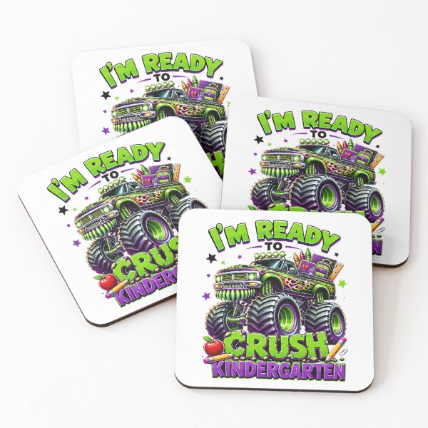 Item preview, I'm Ready To Crush Kindergarten Monster Truck Back To School designed and sold by BoldThreadLab.