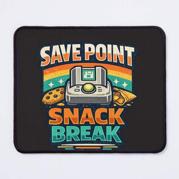 Item preview, Save Point Snack Break Funny Retro Gamer Design designed and sold by GiftLore Studio.