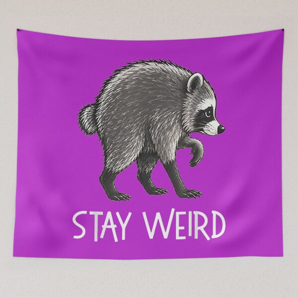Item preview, Stay Weird Jimothy Raccoon Cute Trash Panda Viral Animal designed and sold by melodycook.