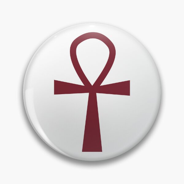Item preview, Burgundy Ankh Symbol Minimalist Silhouette Graphic designed and sold by pattern-archive.