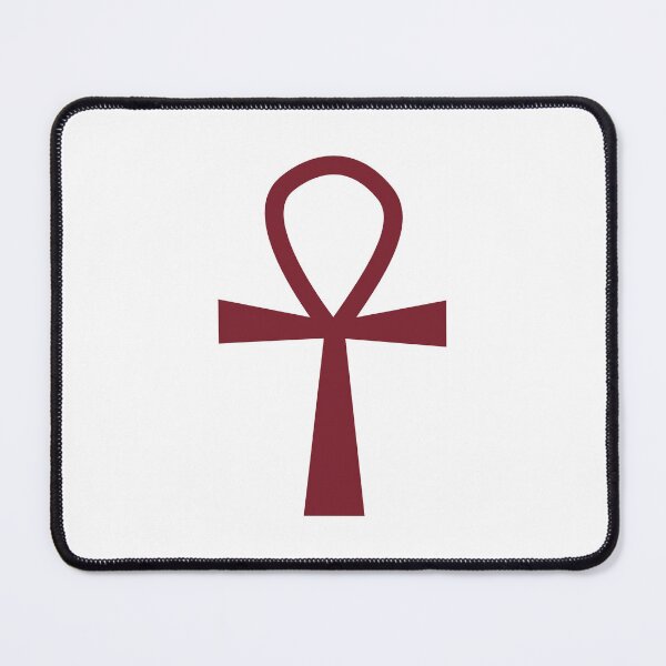 Item preview, Burgundy Ankh Symbol Minimalist Silhouette Graphic designed and sold by pattern-archive.
