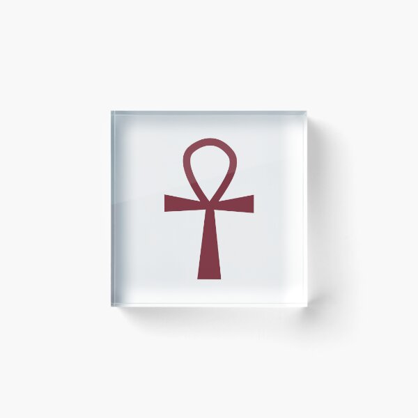 Item preview, Burgundy Ankh Symbol Minimalist Silhouette Graphic designed and sold by pattern-archive.