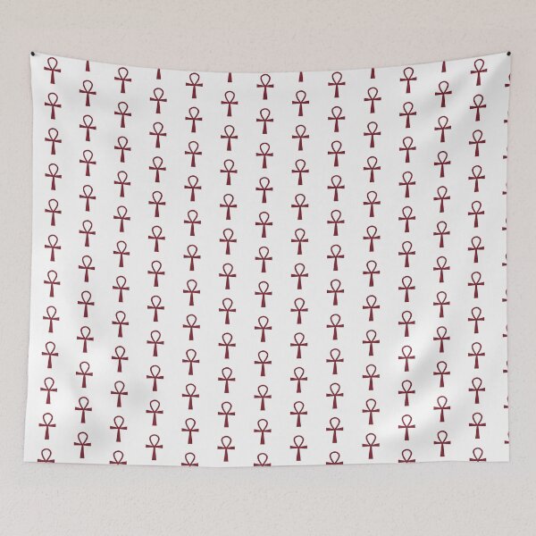 Item preview, Burgundy Ankh Symbol Minimalist Silhouette Graphic designed and sold by pattern-archive.