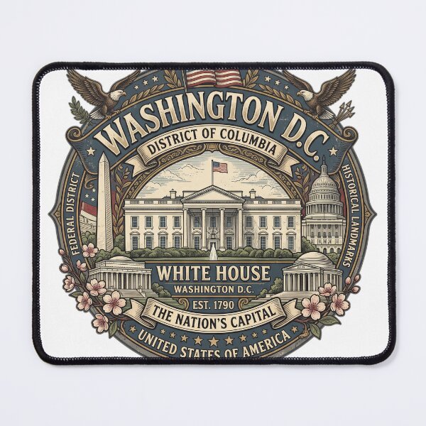 Item preview, wasinghton, capitol usa, white house designed and sold by Hephaestus's Forge.