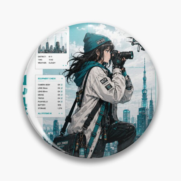 Item preview, Neo Tokyo Files 010 – City Observer | Tokyo Photographer Anime Techwear designed and sold by Noro Art .