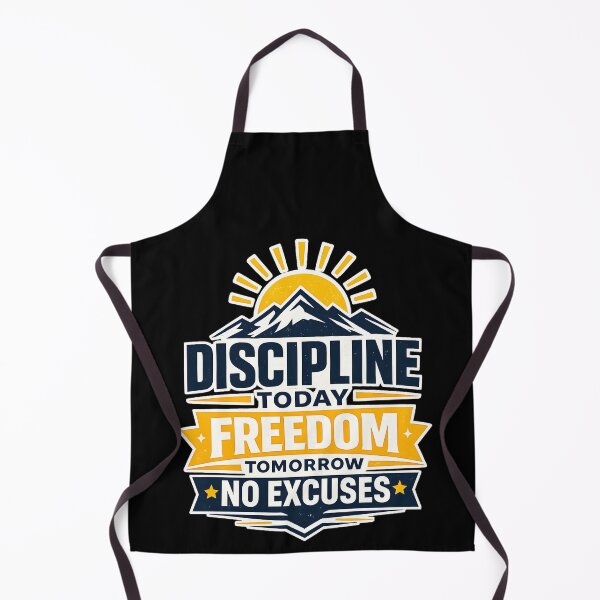 Item preview, Discipline Today Freedom Tomorrow Motivation Design designed and sold by CreativeMindsetLab.