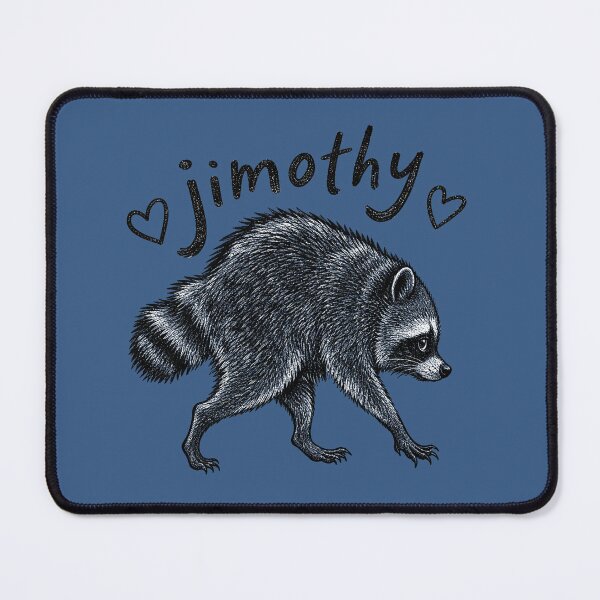 Item preview, Retro Jimothy Short Spined Raccoon designed and sold by CriseldaBruning.
