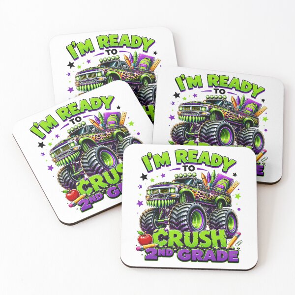 Item preview, I'm Ready To Crush 2nd Grade Monster Truck Back To School designed and sold by BoldThreadLab.