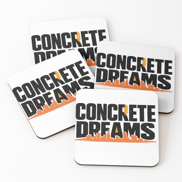 Item preview, Concrete Dreams Urban Skyline Typography designed and sold by Zyro Craft.