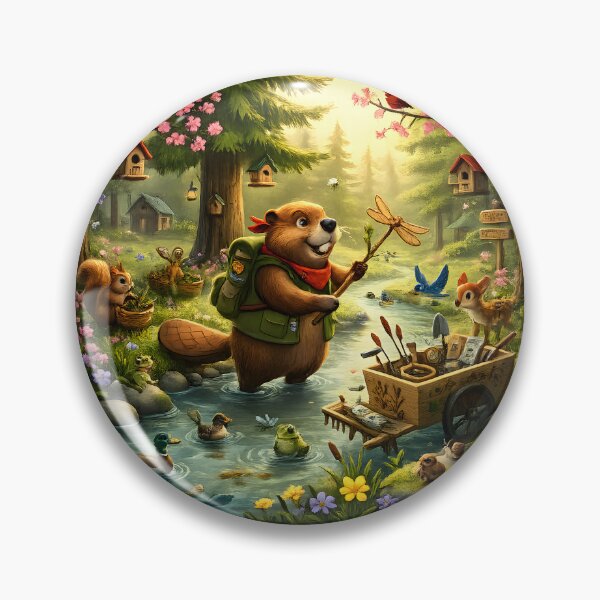 Item preview, Happy Beaver Adventures – Spring Creek Cleanup designed and sold by Clothes With Smiling Animals Walt Gral.