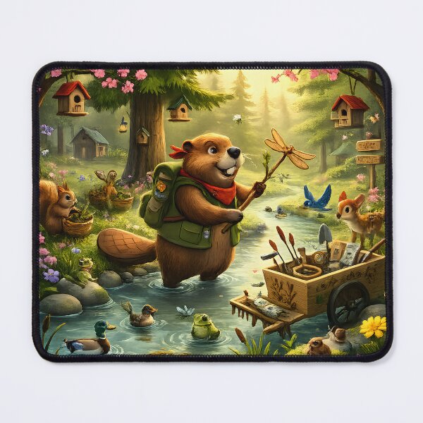 Item preview, Happy Beaver Adventures – Spring Creek Cleanup designed and sold by Clothes With Smiling Animals Walt Gral.