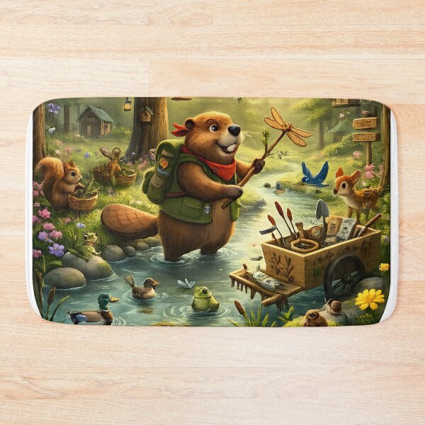 Item preview, Happy Beaver Adventures – Spring Creek Cleanup designed and sold by Clothes With Smiling Animals Walt Gral.
