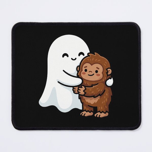 Item preview, Boo Ghost Hugging Bigfoot Kawaii Sasquatch Cryptid designed and sold by dudelinart.