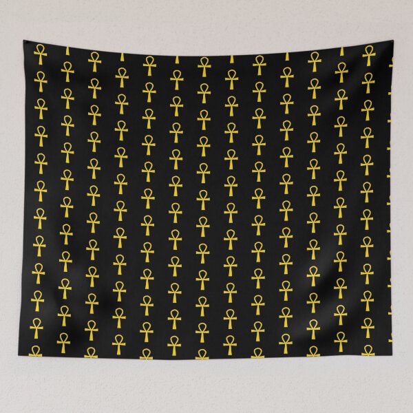 Item preview, Gold Ankh Symbol Minimalist Silhouette Graphic designed and sold by pattern-archive.