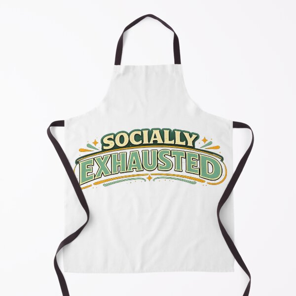 Item preview, Socially Exhausted Funny Introvert Quote designed and sold by CreativeMindsetLab.