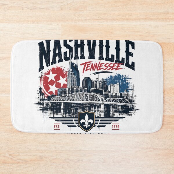 Item preview, Nashville Tennessee Streetwear Skyline Graphic | Music City Urban Vintage designed and sold by Countries&Cities Shop.