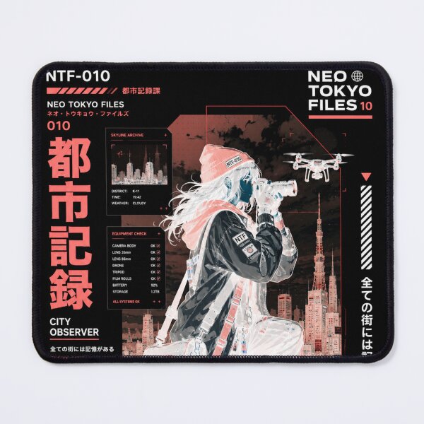 Item preview, Neo Tokyo Files 010 Negative – City Observer | Tokyo Photographer Anime Techwear designed and sold by Noro Art .