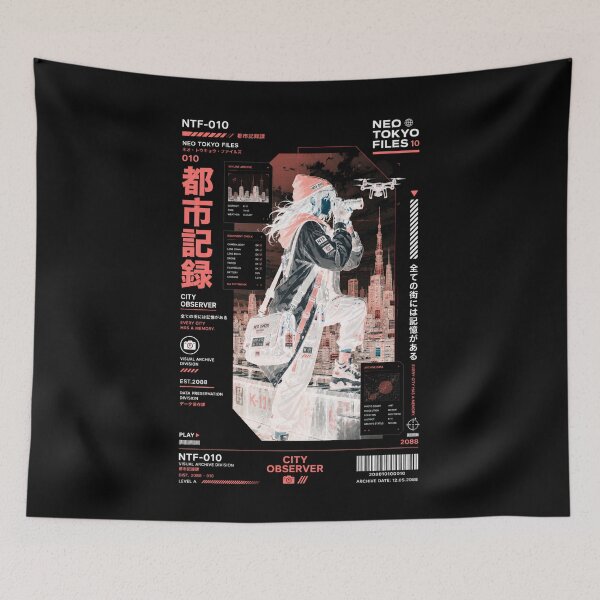 Item preview, Neo Tokyo Files 010 Negative – City Observer | Tokyo Photographer Anime Techwear designed and sold by Noro Art .