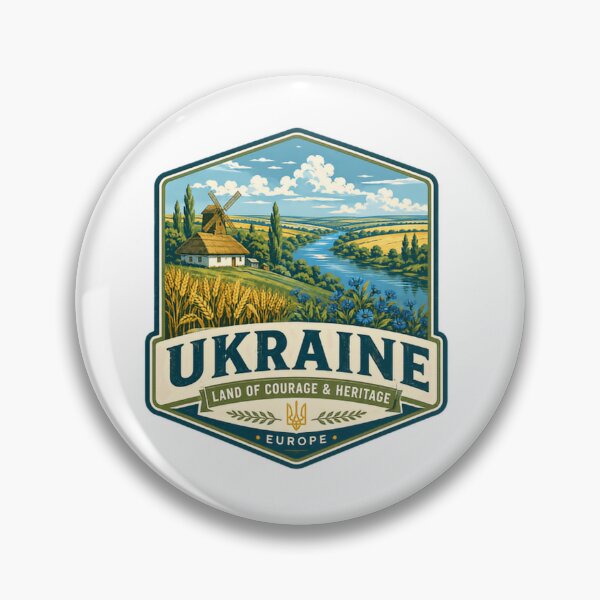 Item preview, Ukraine Land Of Courage & Heritage Ukrainian Patriot Supporter designed and sold by Simsimah26Parks.