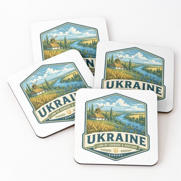 Item preview, Ukraine Land Of Courage & Heritage Ukrainian Patriot Supporter designed and sold by Simsimah26Parks.