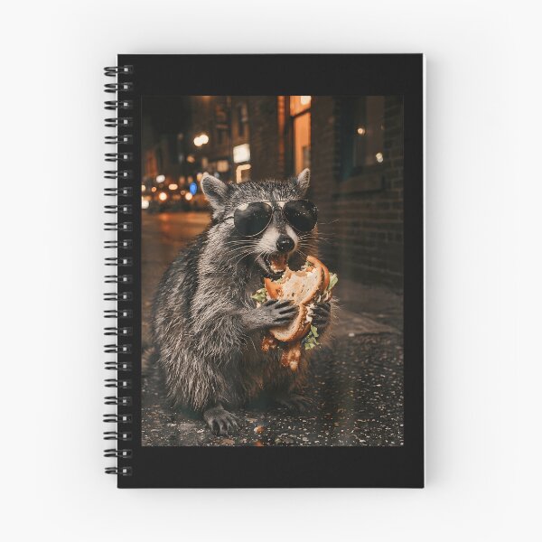 Item preview, Funny Raccoon Meme Eating Blt Sandwich designed and sold by Apparel-Vortex.
