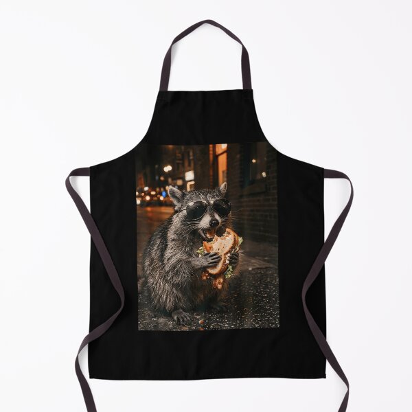 Item preview, Funny Raccoon Meme Eating Blt Sandwich designed and sold by Apparel-Vortex.